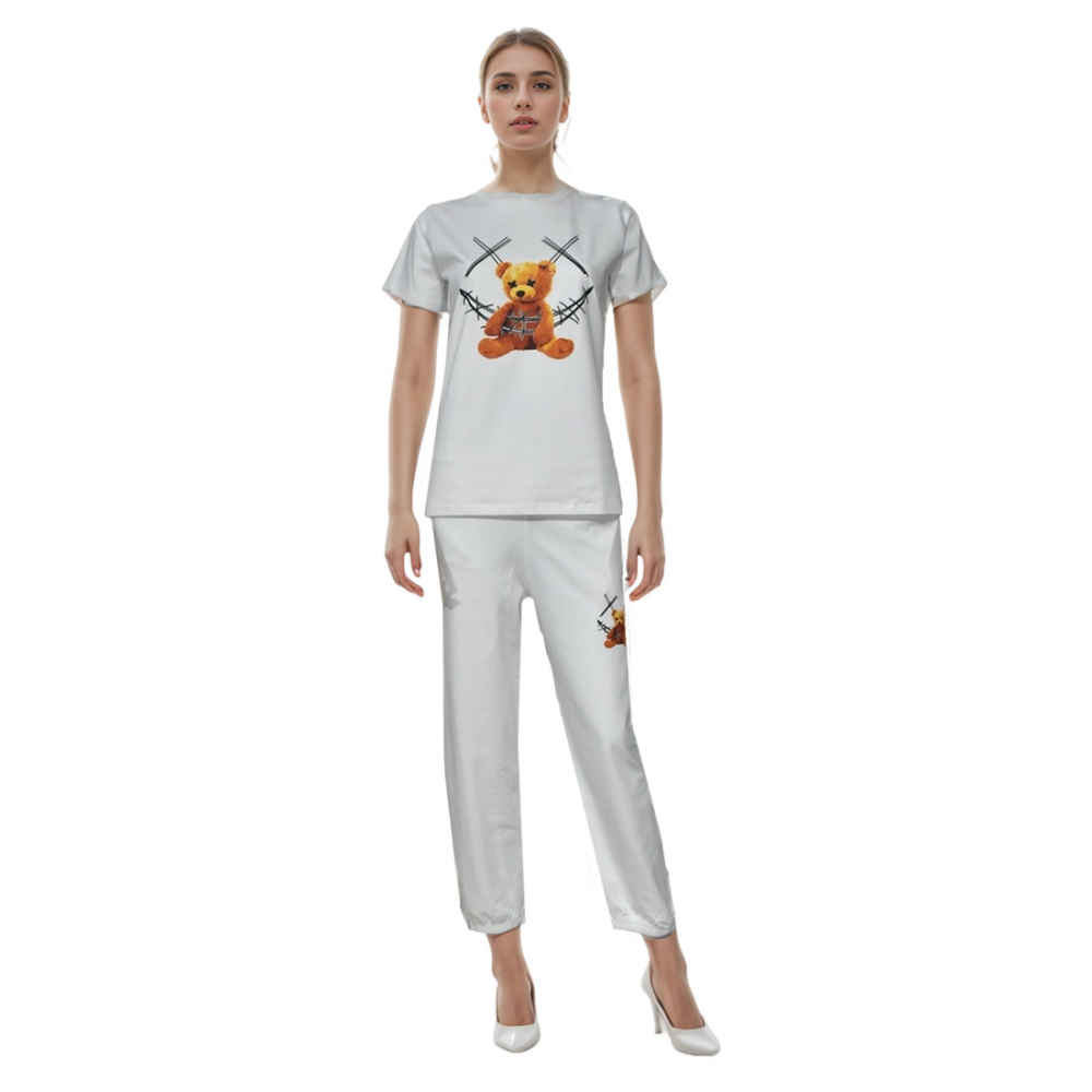 Moschino Bear Print White Premium Co-ord Set-thumb-1