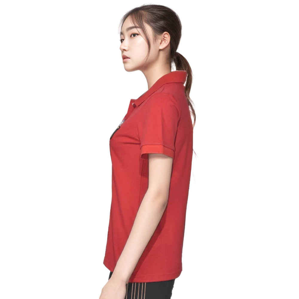 Burberry Red Premium Cotton Women T-shirt-thumb-2