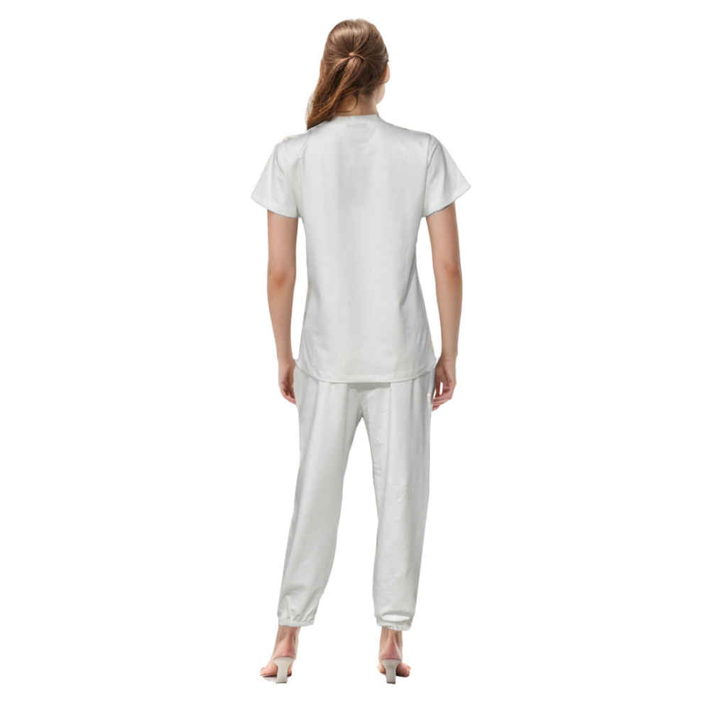 Armani Exchange White Premium Cotton Co-ord Set-2