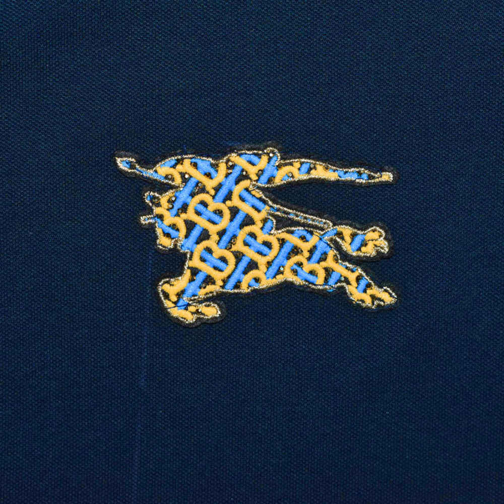 Burberry Dark Blue Premium Women T-shirt-thumb-3