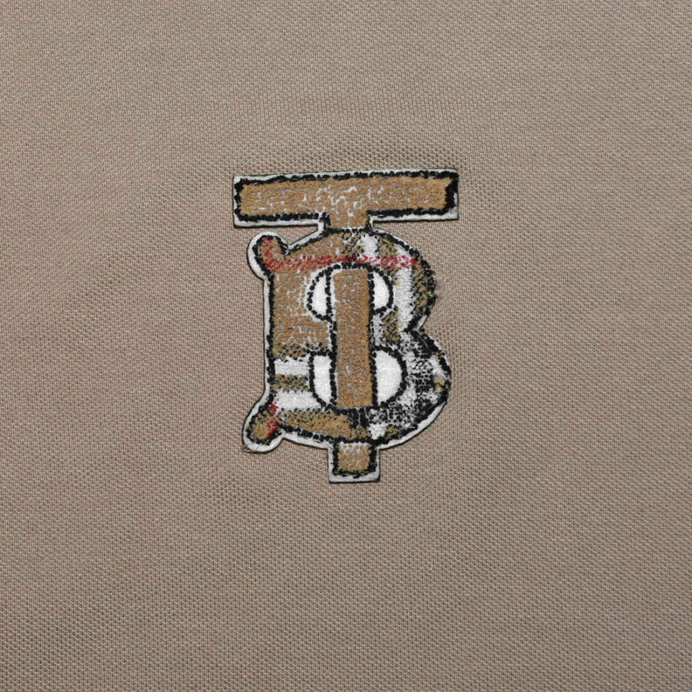 Burberry TB Embroidery Brown Women T-shirt-thumb-3
