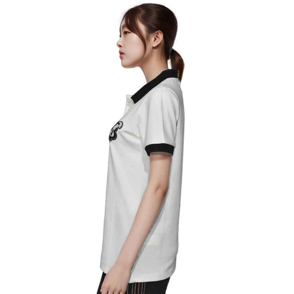 Burberry White Premium Women Polo T-shirt-thumb-2