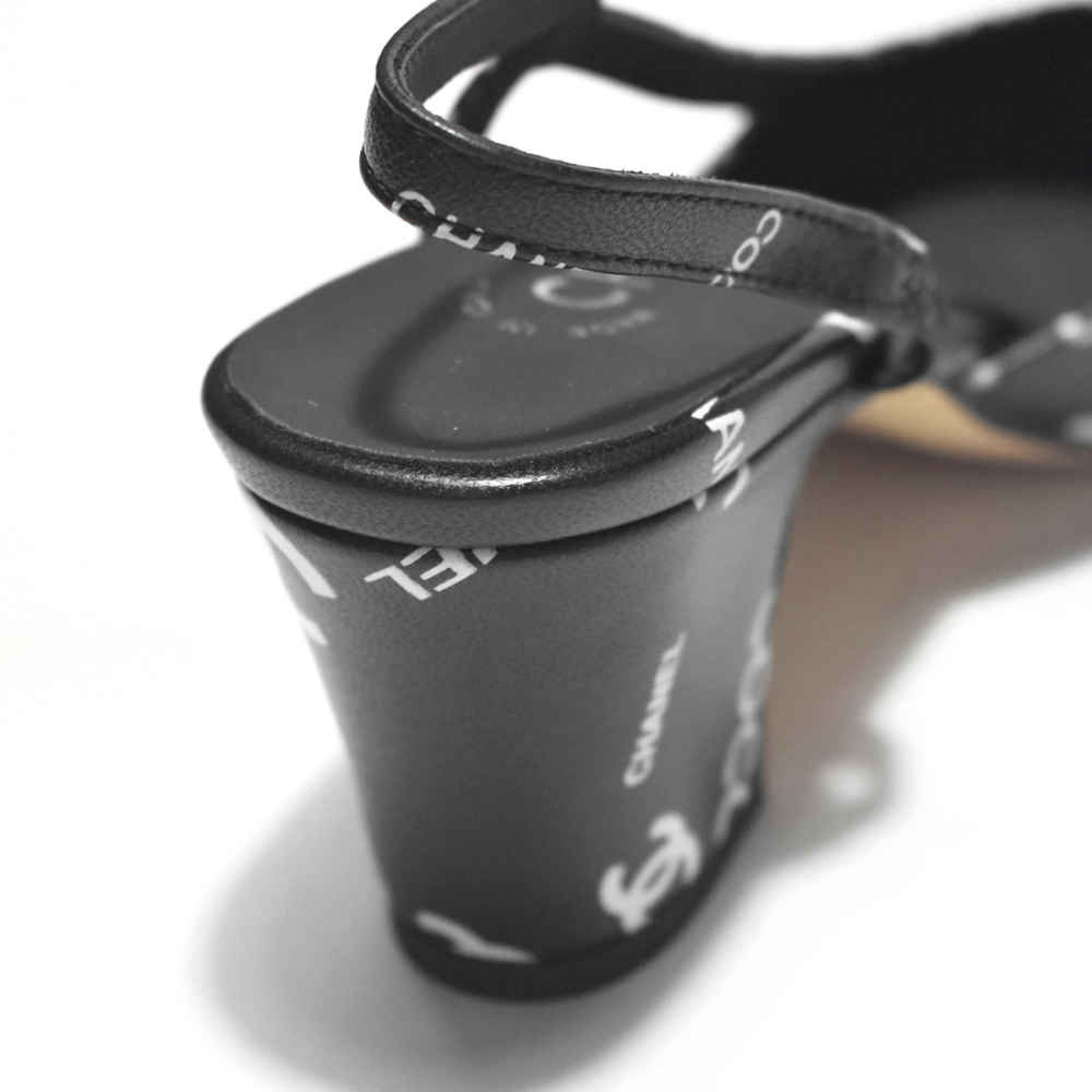 Chanel Black Premium Quality Heels Sandals-4