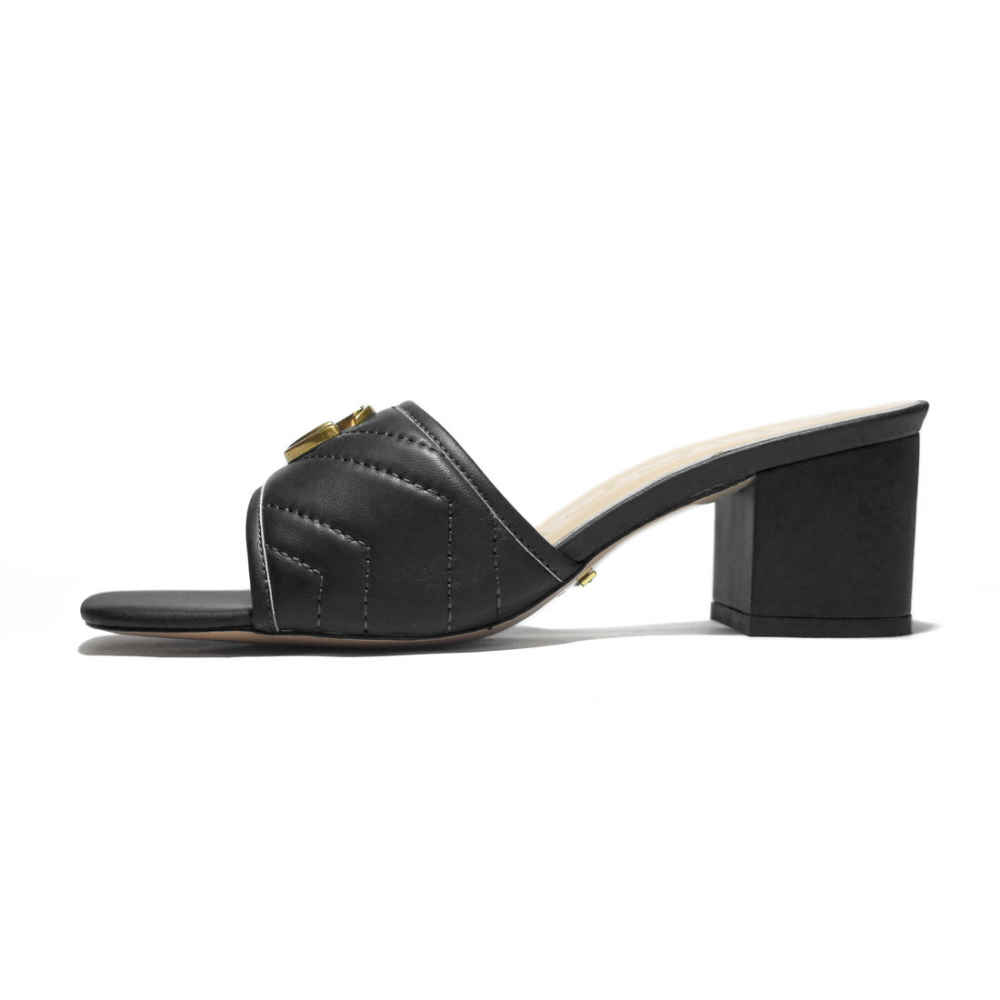 Gucci Black Premium Quality Heels Sandals-thumb-1