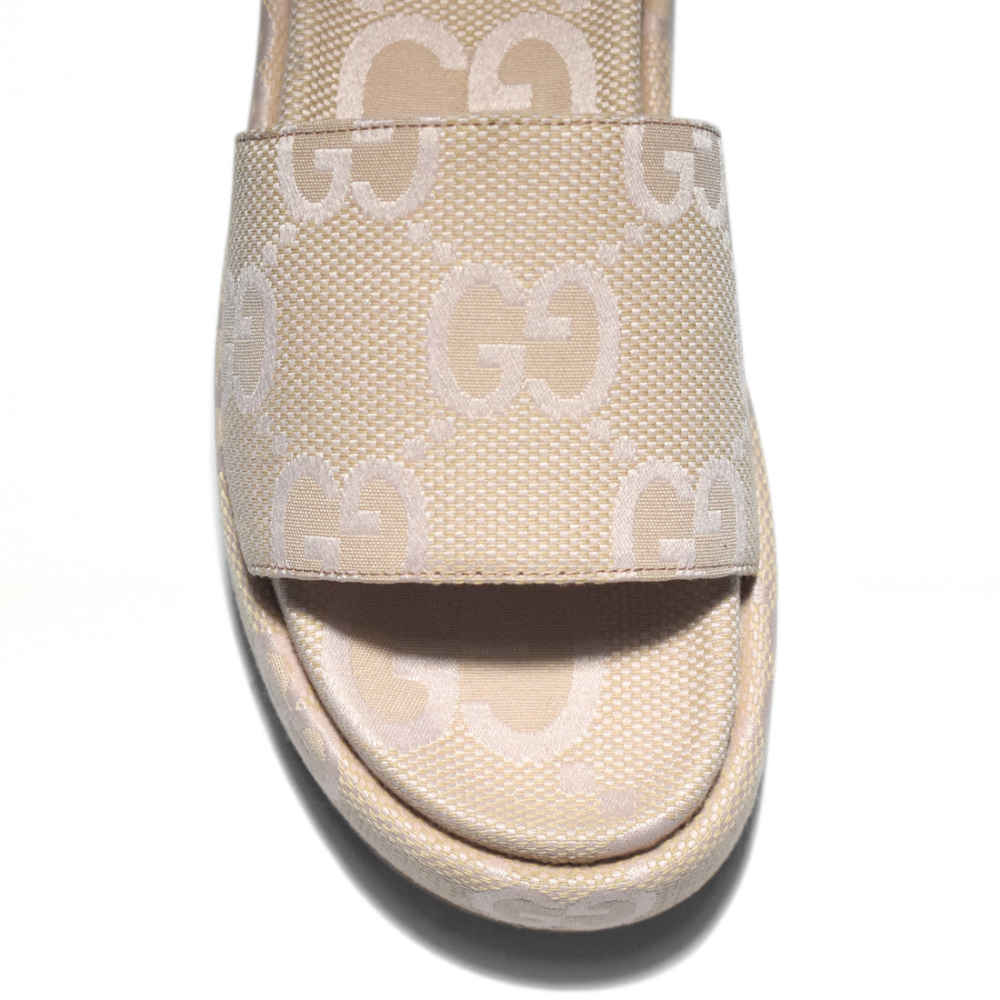 Gucci Cream Premium Quality Women's Flat Sandals-3