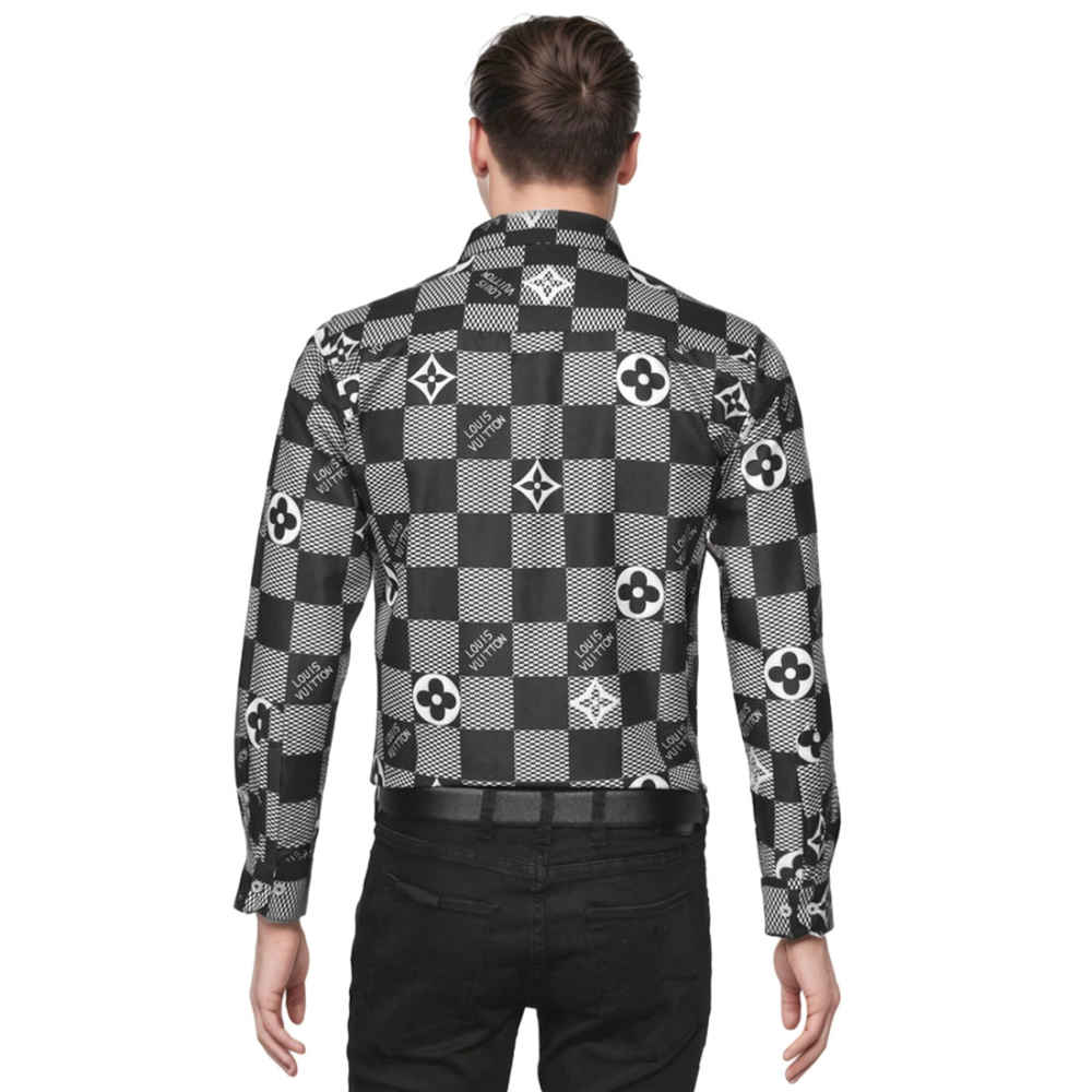 Louis Vuitton Monogram Black Luxury Cotton Shirt-1