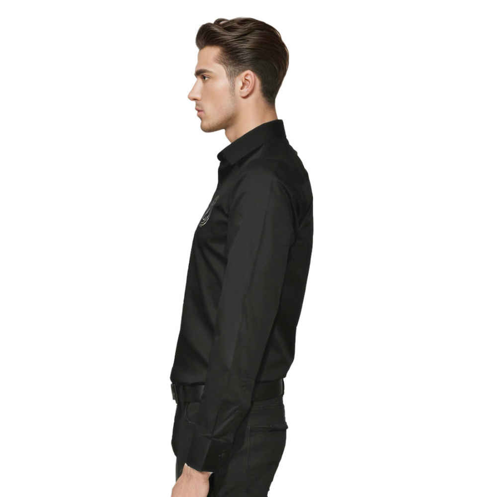 Louis Vuitton logo Print Black Premium Luxury Shirt-2