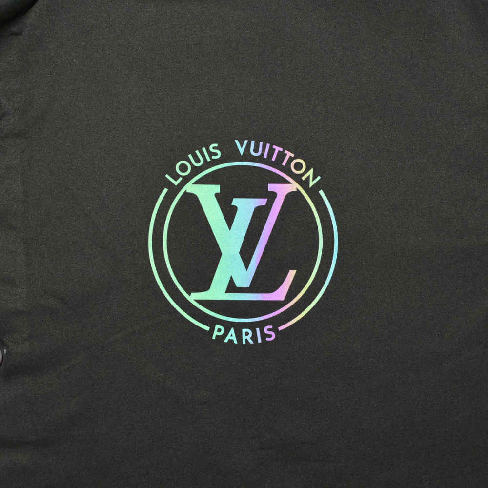 Louis Vuitton logo Print Black Premium Luxury Shirt-3