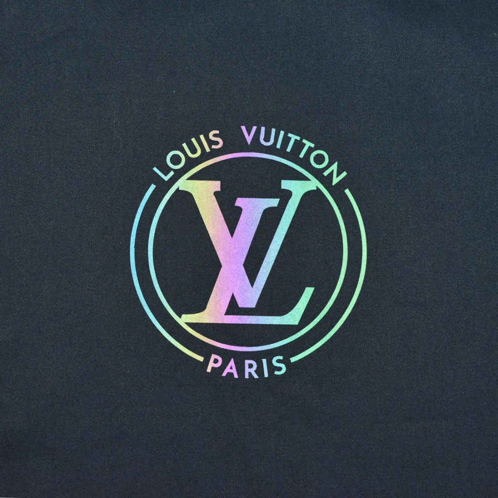 Louis Vuitton logo Print Navy Blue Luxury Shirt-4