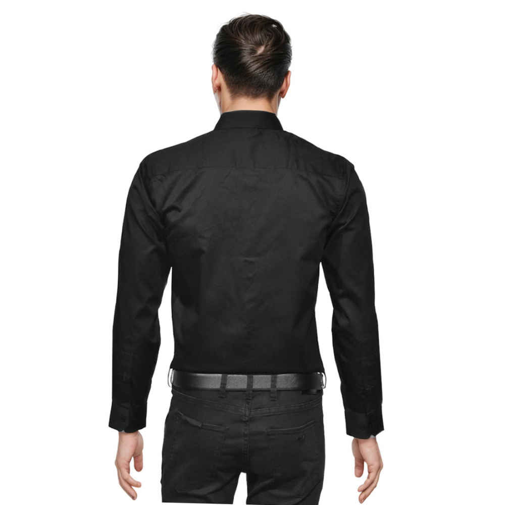 Balmain logo Print Black Premium Cotton Shirt-1