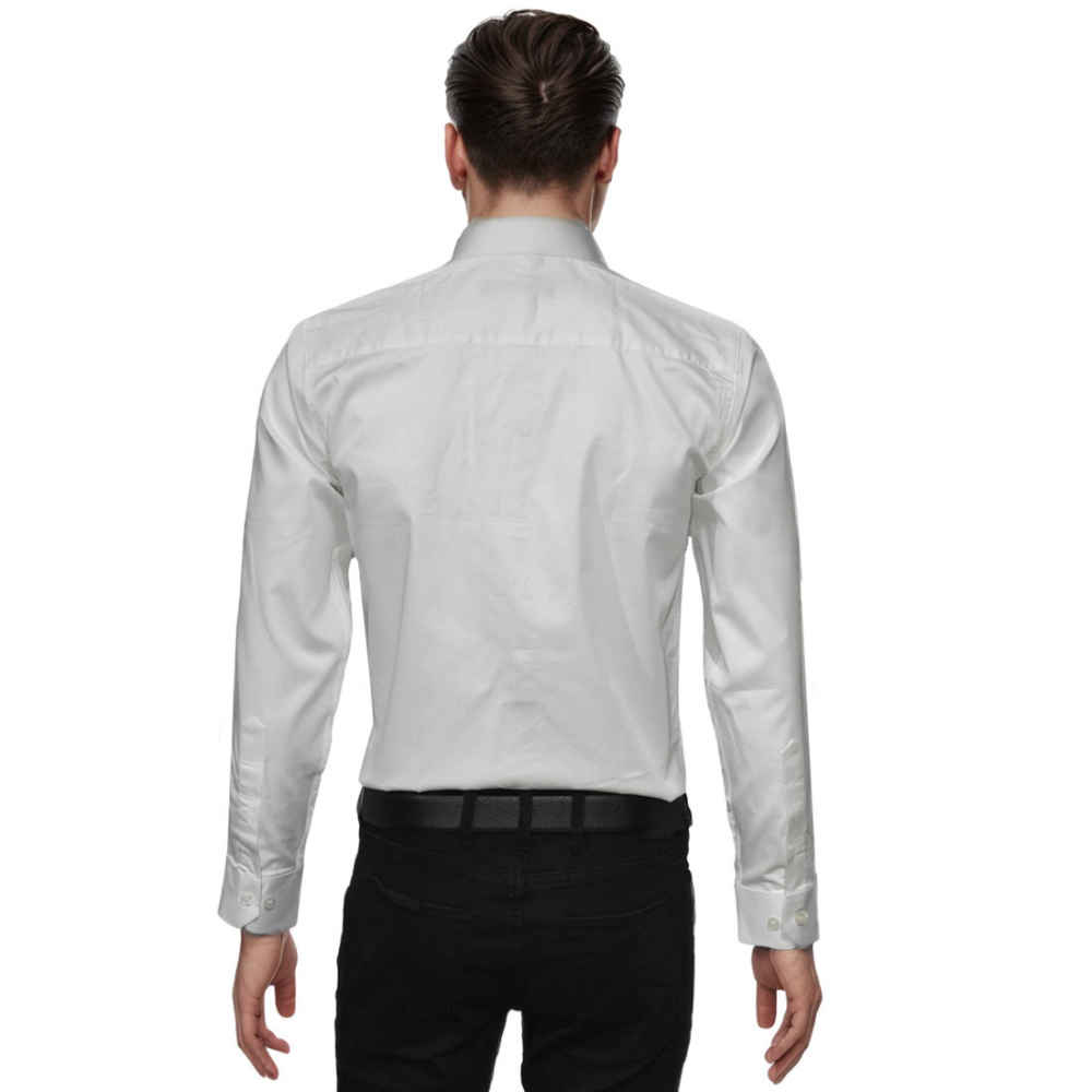 Balmain logo Print White Premium Cotton Shirt-1