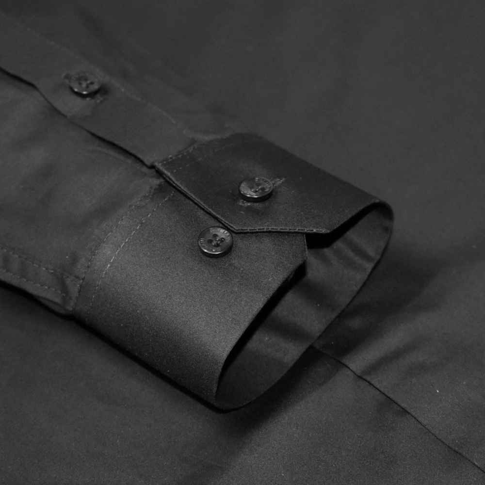 Balmain logo Icon Black Premium Cotton Shirt-thumb-5