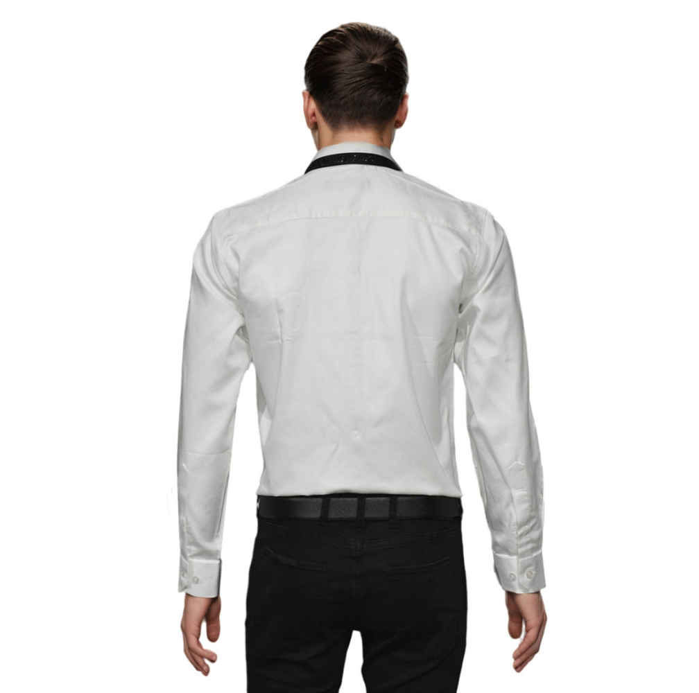 Balmain logo Icon White Premium Cotton Shirt-1