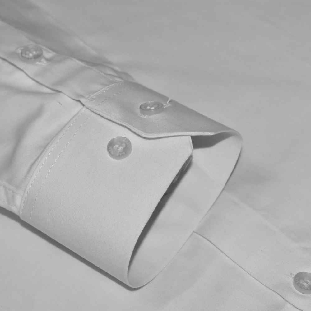 Balmain logo Icon White Premium Cotton Shirt-5