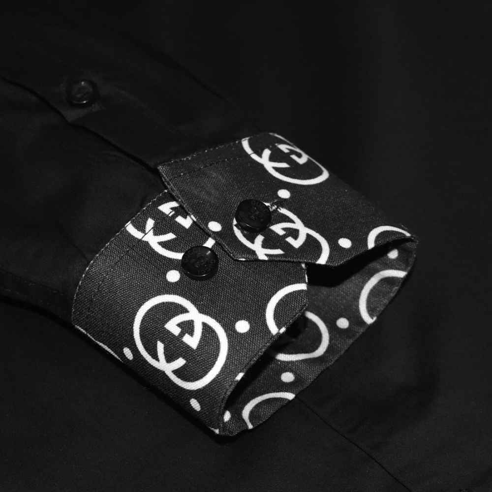Gucci Bee Embroidered Black Luxury Shirt-5