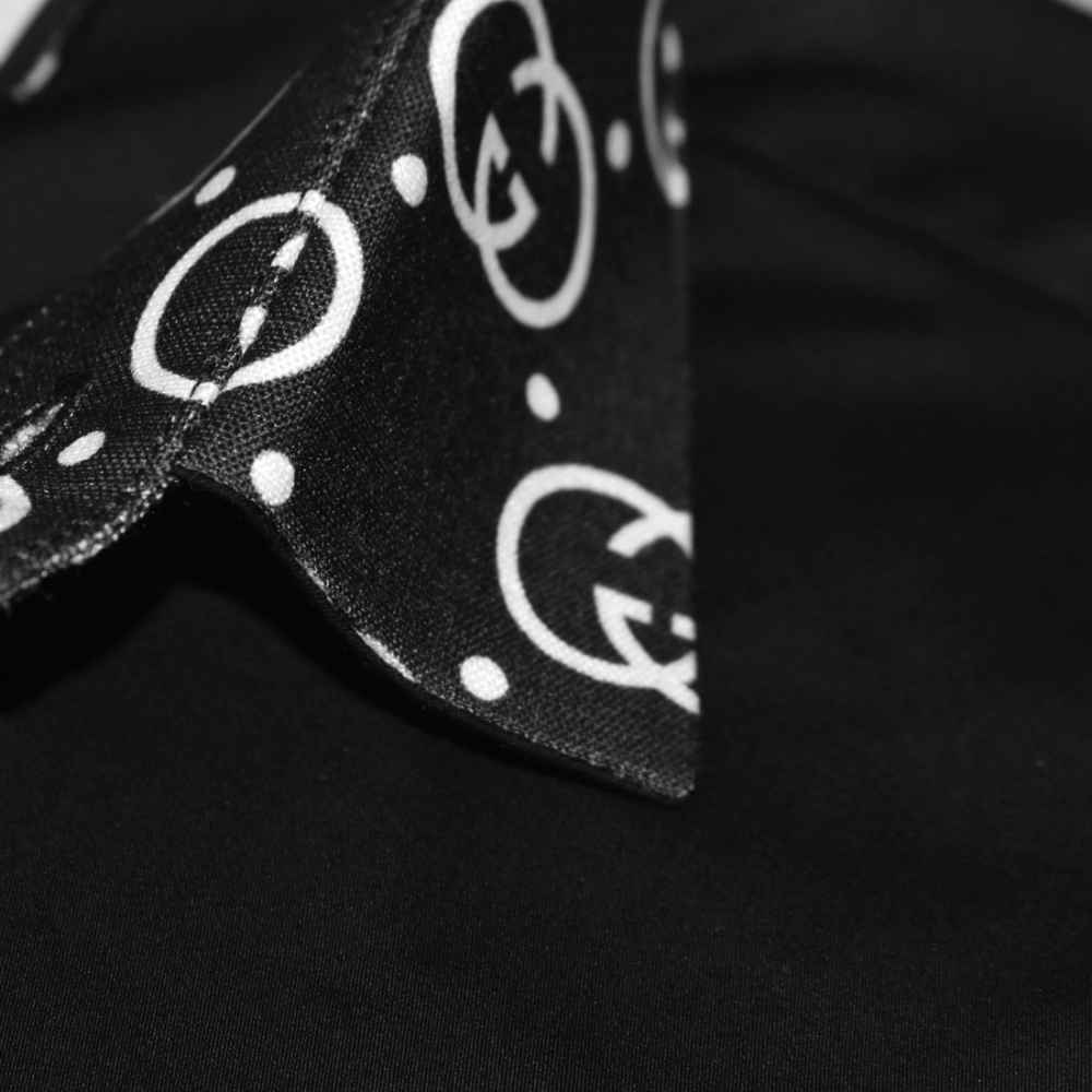 Gucci Bee Embroidered Black Luxury Shirt-4