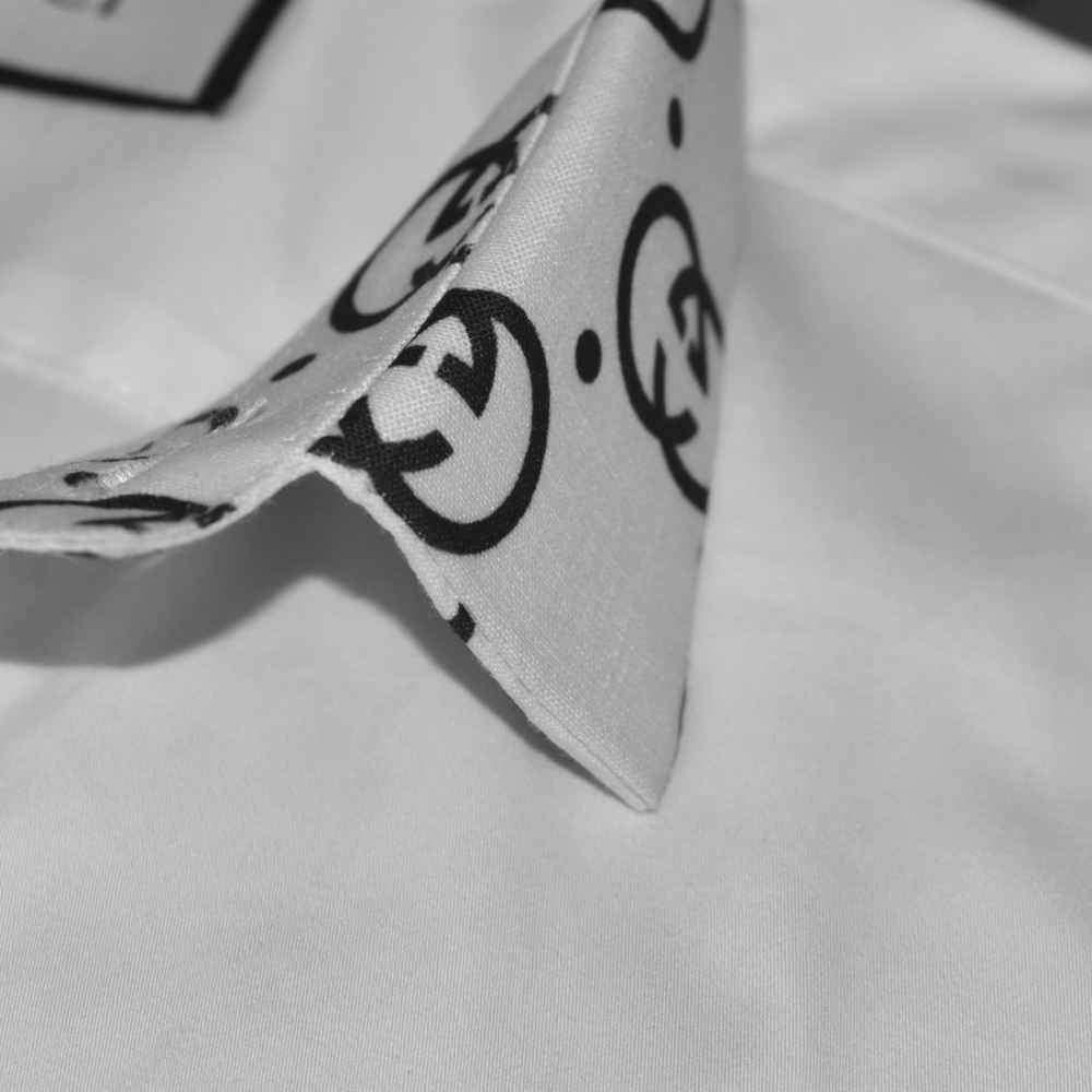 Gucci Bee Embroidered White Luxury Shirt-thumb-4