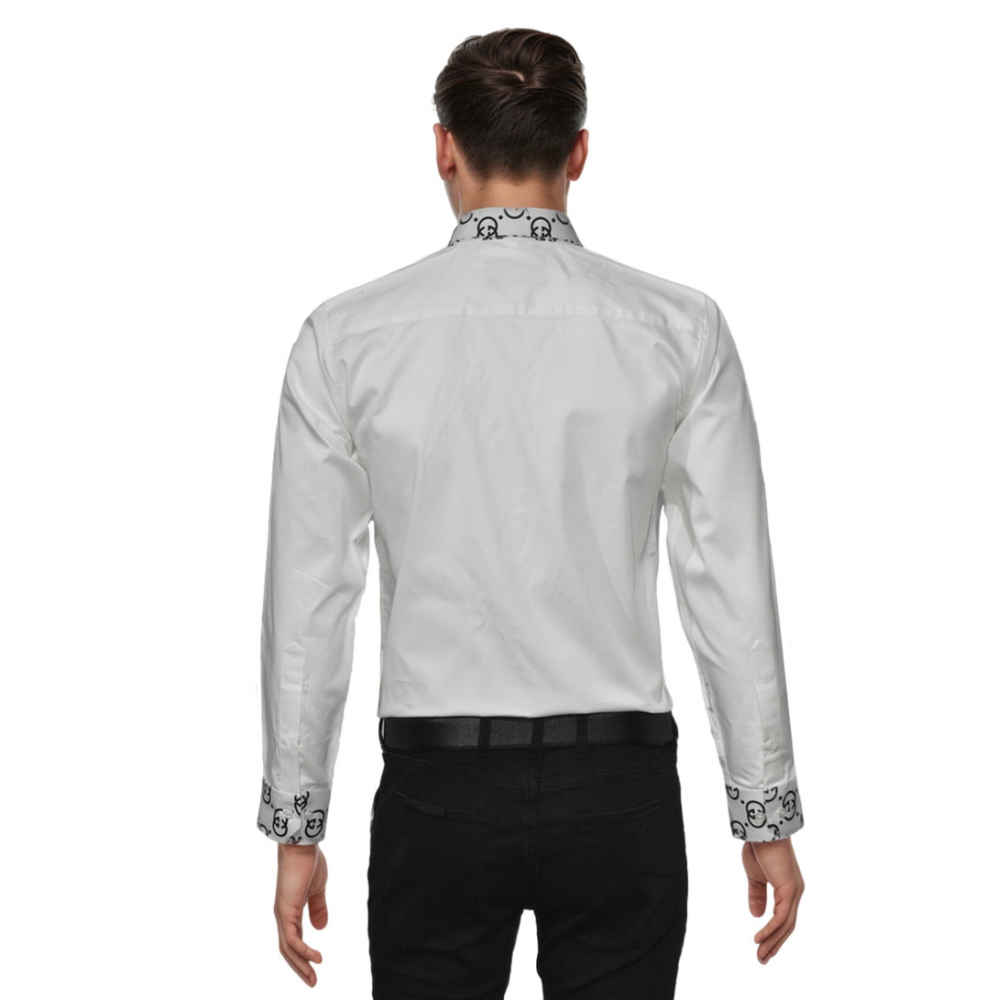 Gucci Bee Embroidered White Luxury Shirt-thumb-1