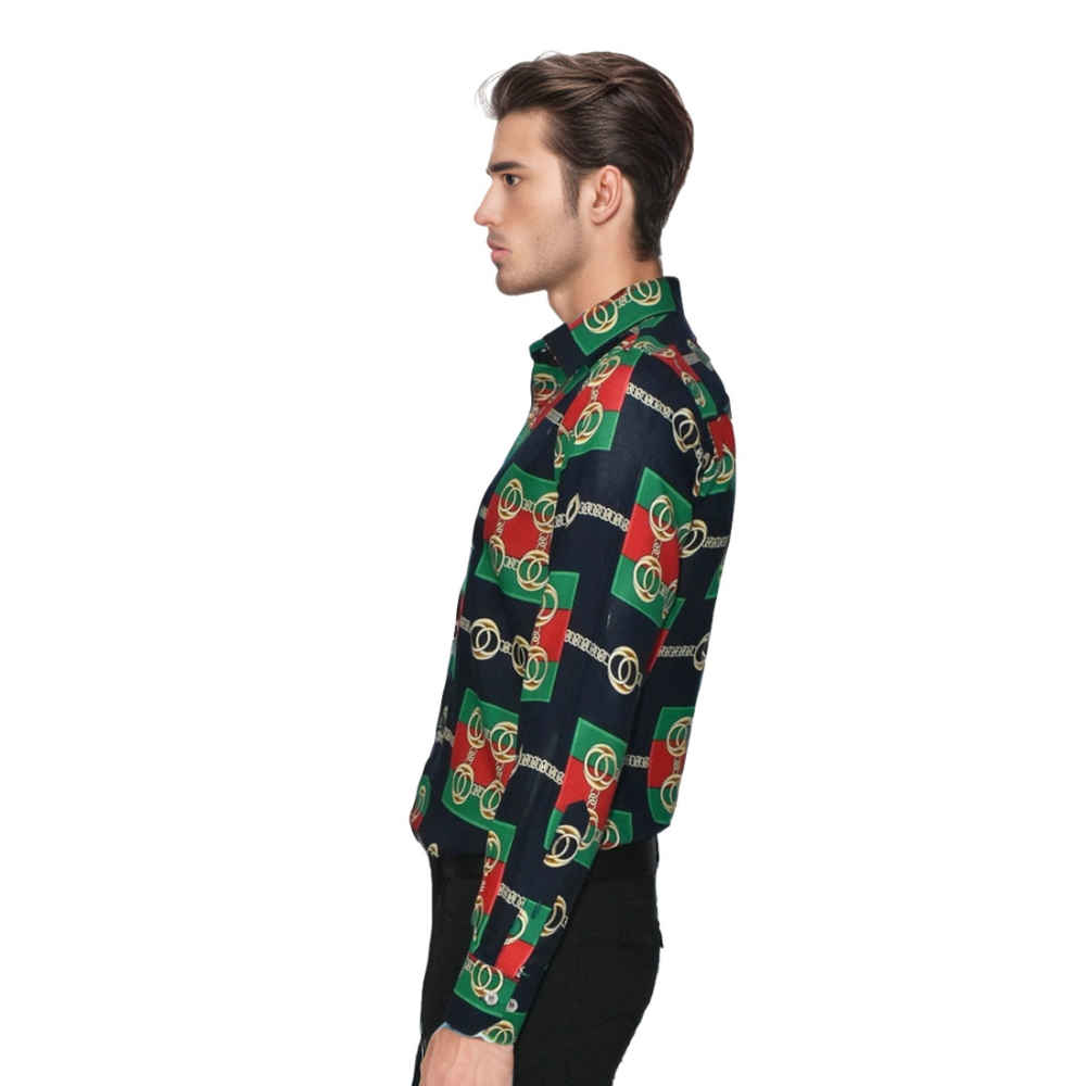 Gucci logo Printed Premium Luxury Shirt-thumb-2