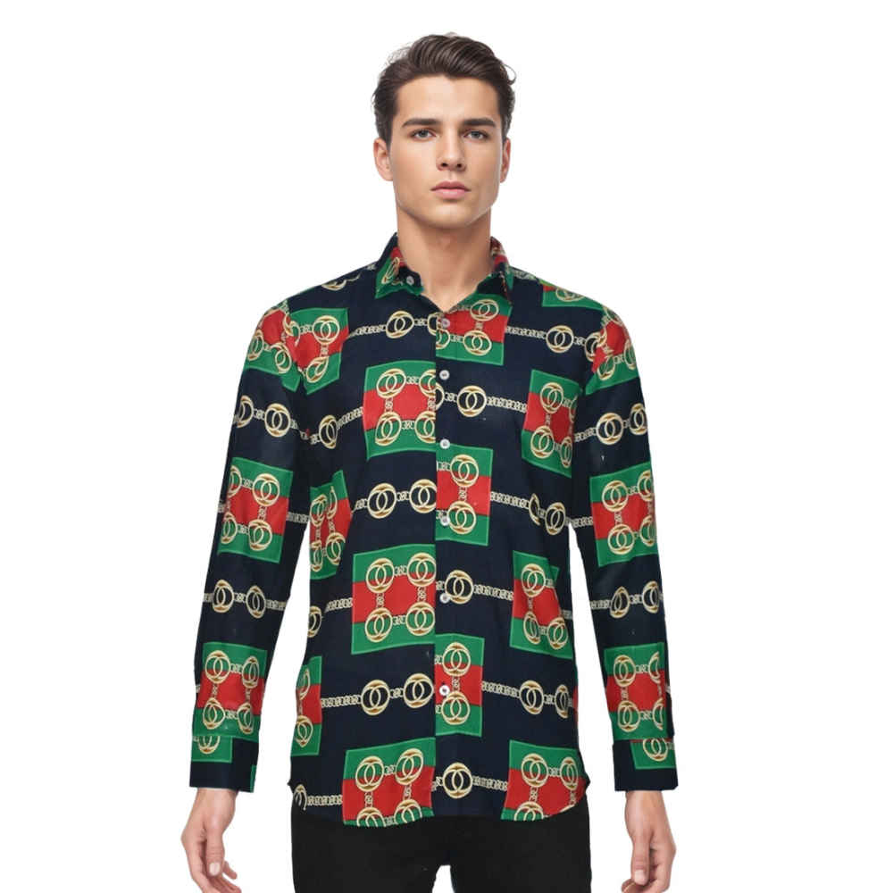 Gucci logo Printed Premium Luxury Shirt-thumb-6