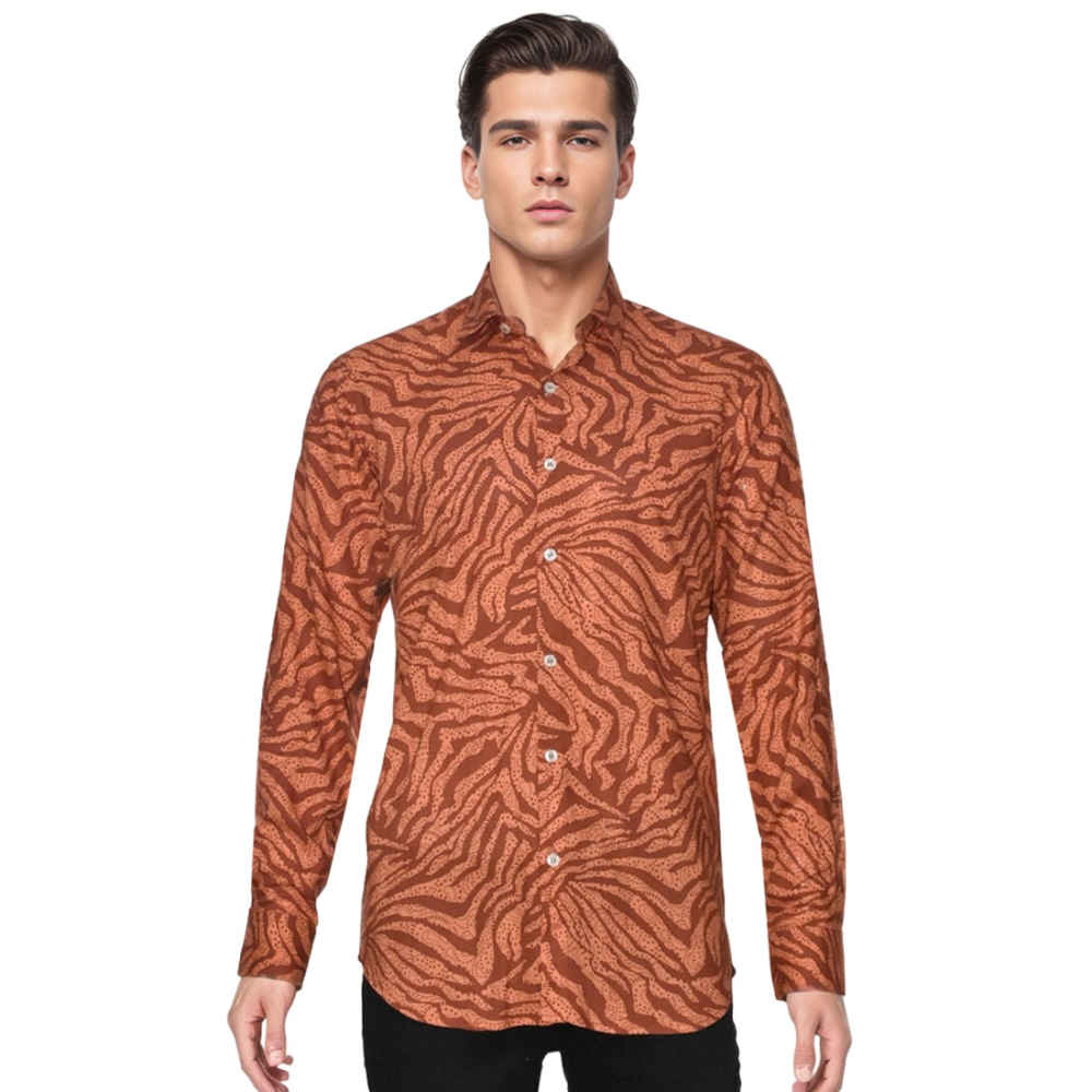 Balmain Orange Premium Quality Shirt-3