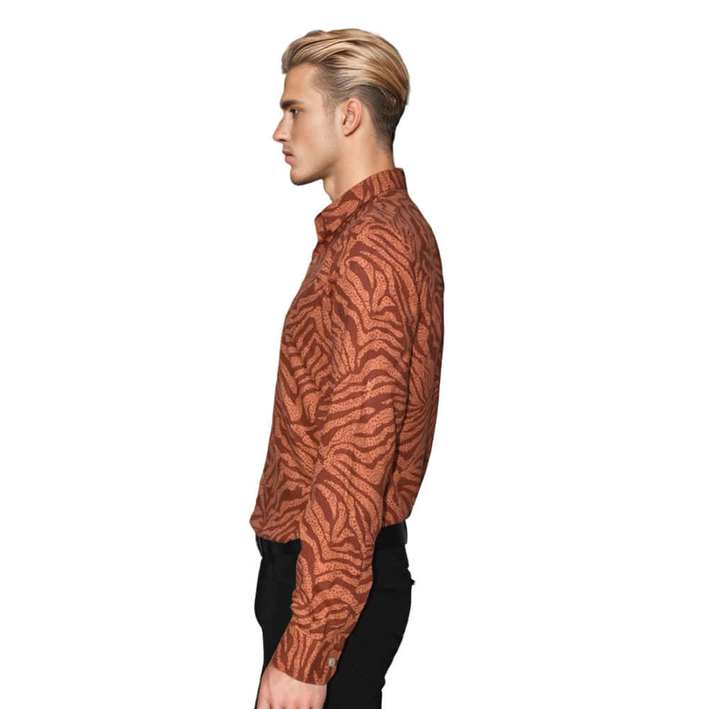 Balmain Orange Premium Quality Shirt-2