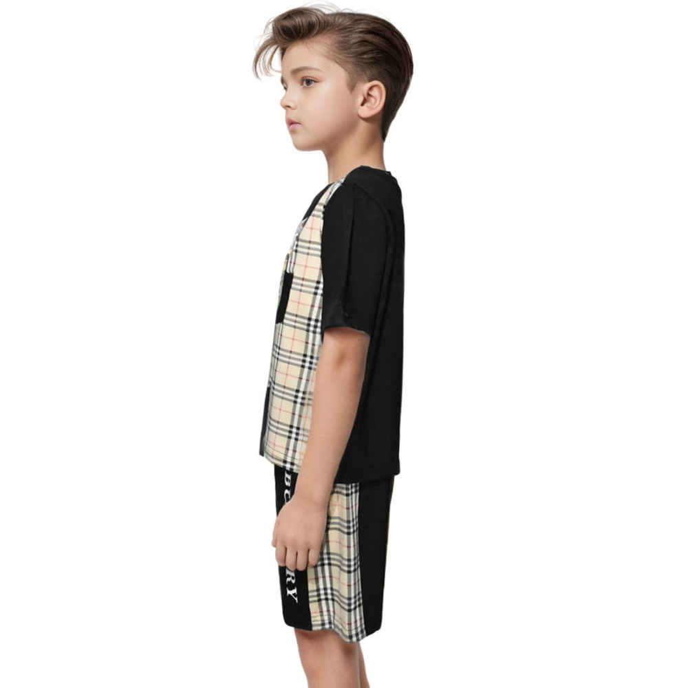 Burberry Black Premium Quality Kids Luxury Co-ord Set-2