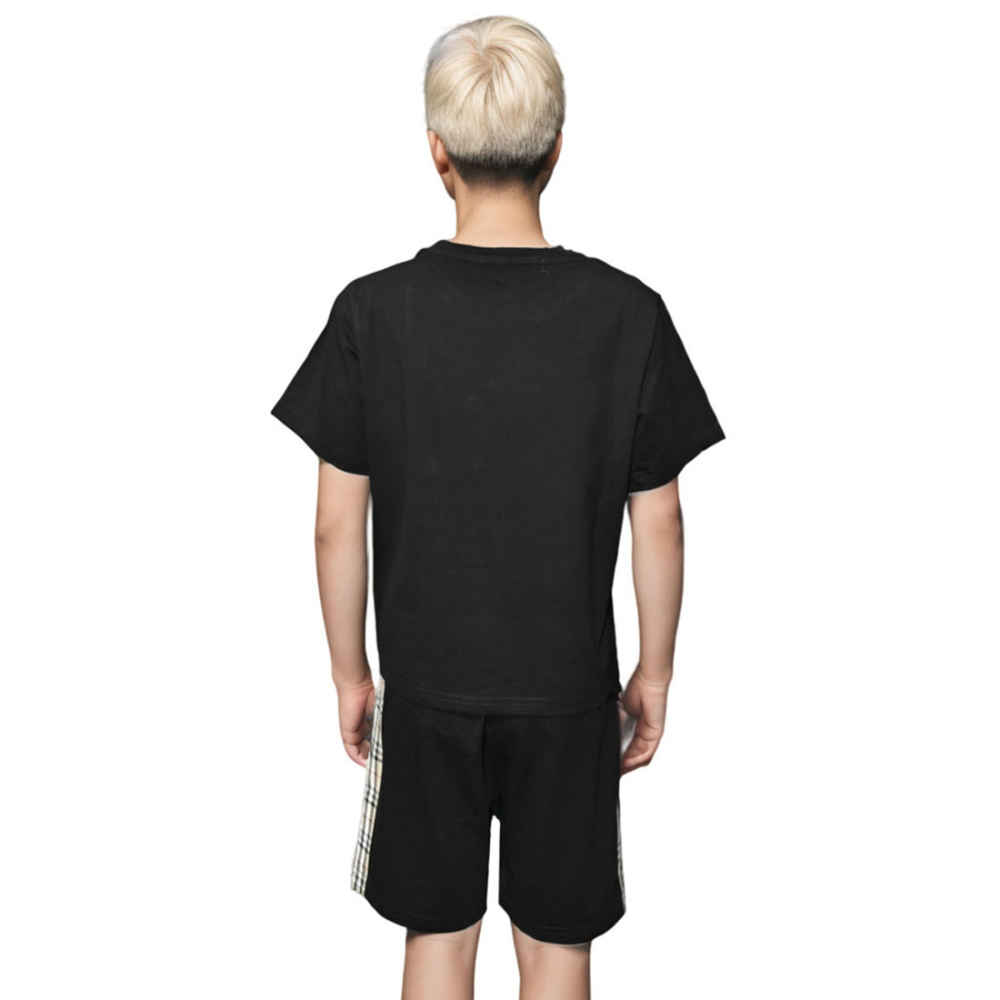 Burberry Black Premium Quality Kids Luxury Co-ord Set-1