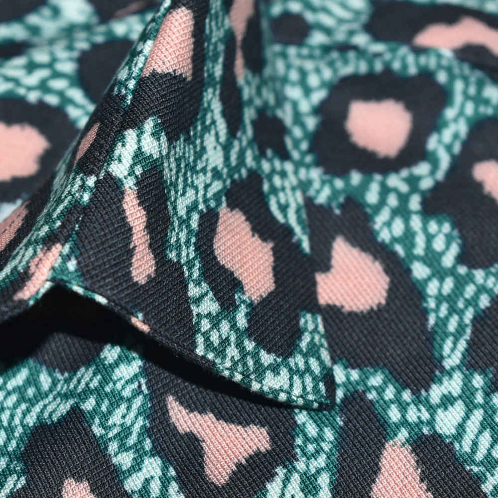 Balmain Leopard Printed Premium Cotton Shirt-4