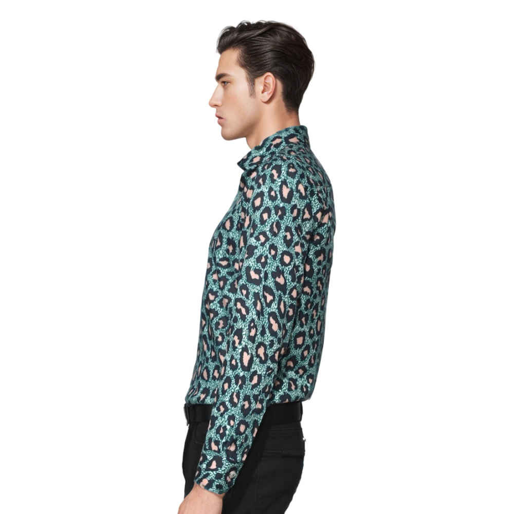Balmain Leopard Printed Premium Cotton Shirt-2