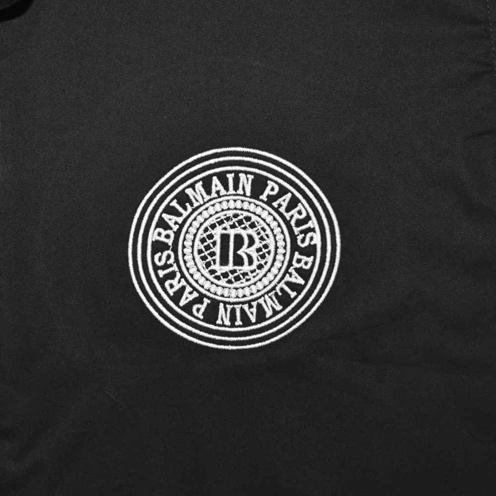 Balmain Paris Embroidered logo Black Premium Shirt-3