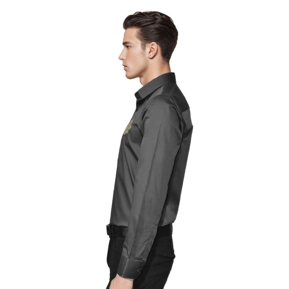 Balmain Paris Dark Grey Premium Quality Shirt-2