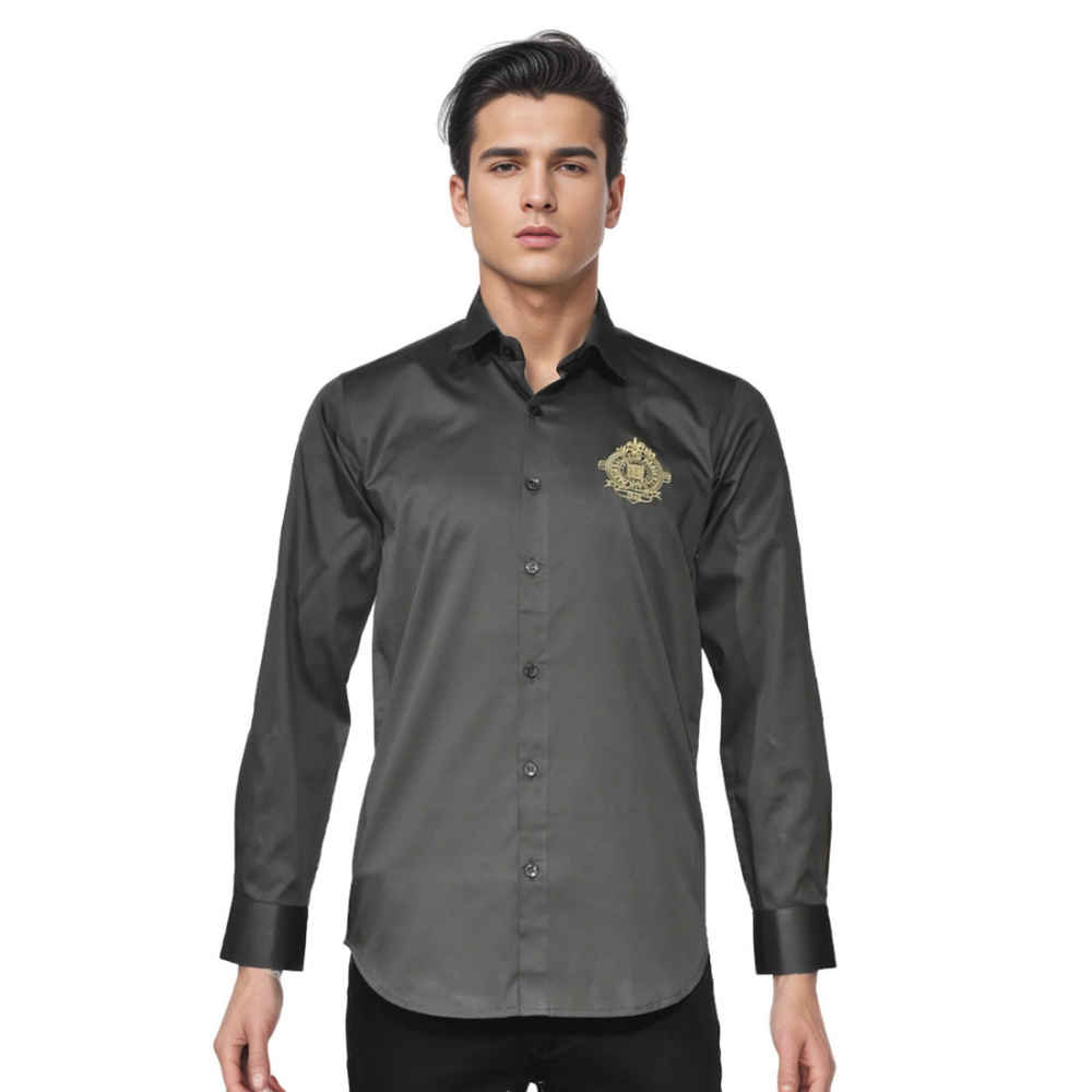 Balmain Paris Dark Grey Premium Quality Shirt-6