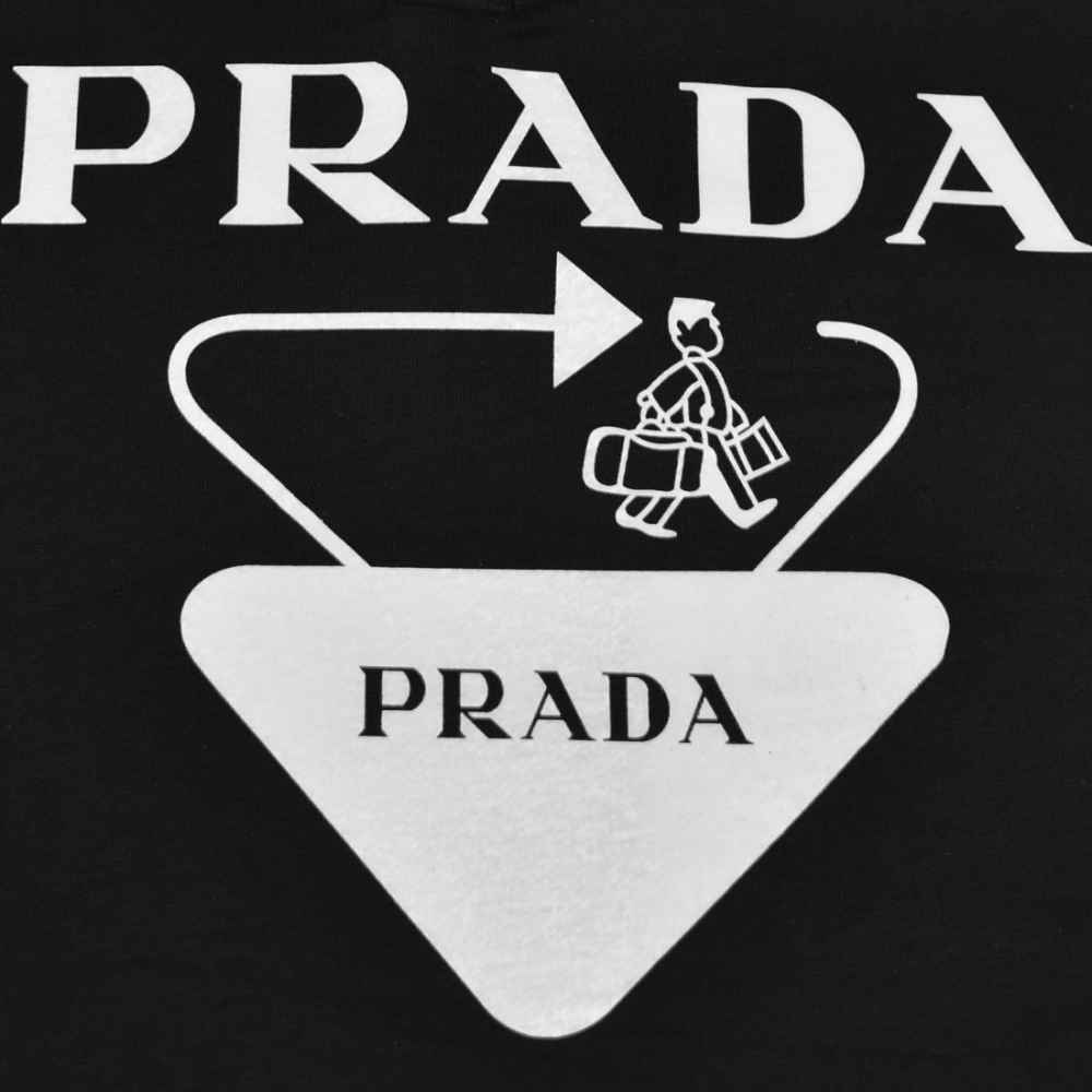 Prada logo Print Round-neck Kids Co-ord Set-thumb-3