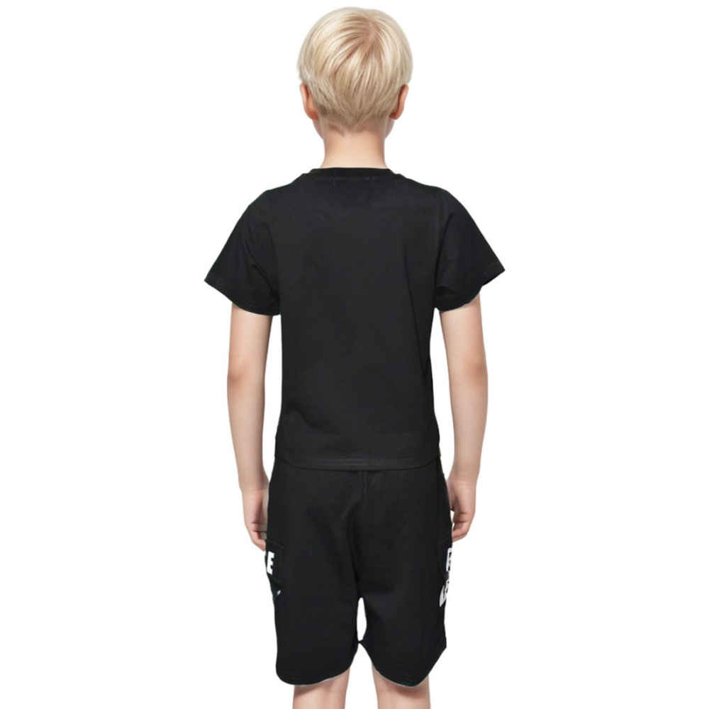 Nike Printed Black Premium Quality Kids Co-ord Set-1