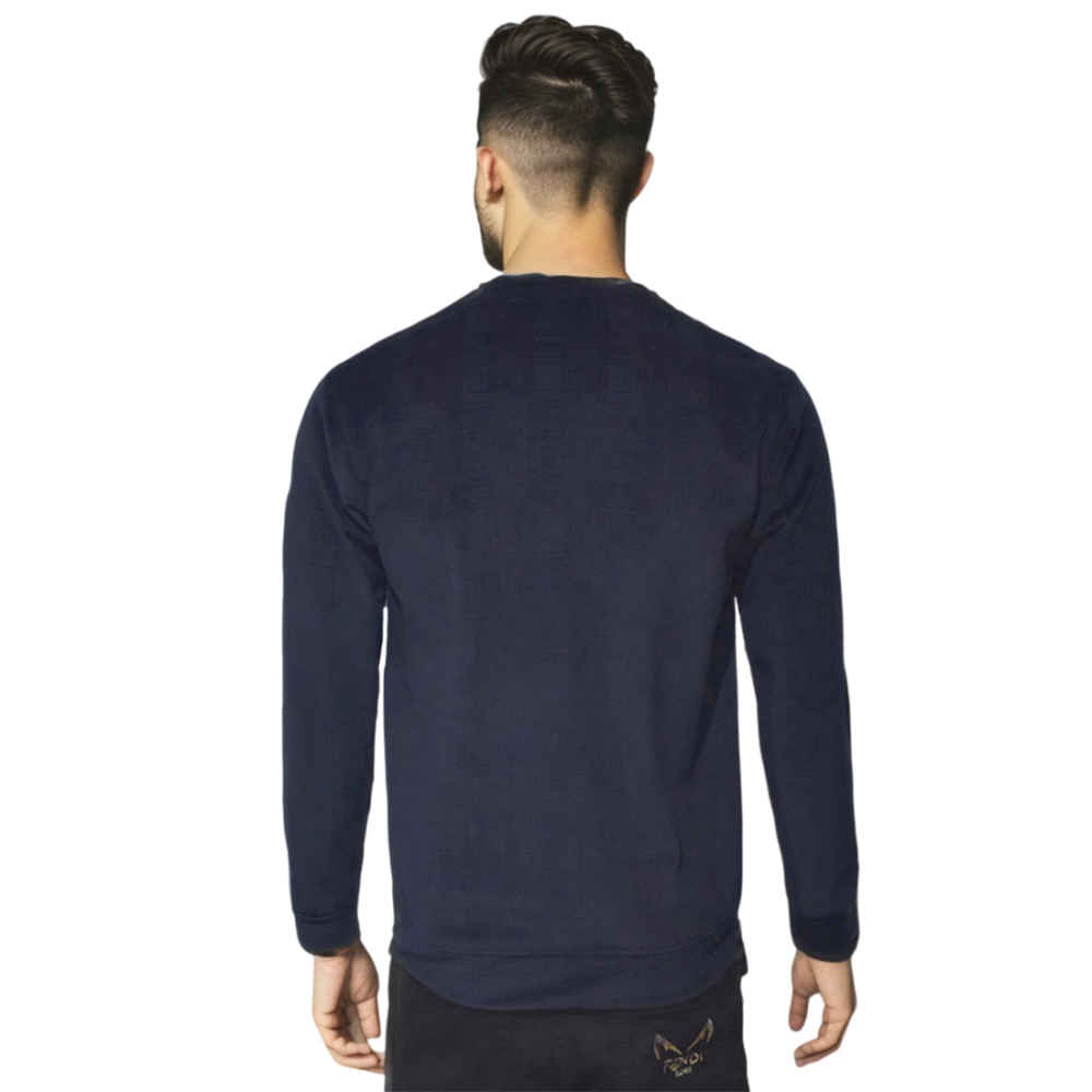 Burberry Navy Blue Premium Quality Sweatshirt-2