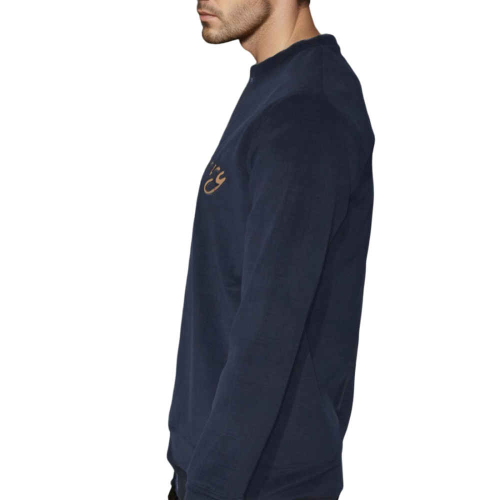 Burberry Navy Blue Premium Quality Sweatshirt-3