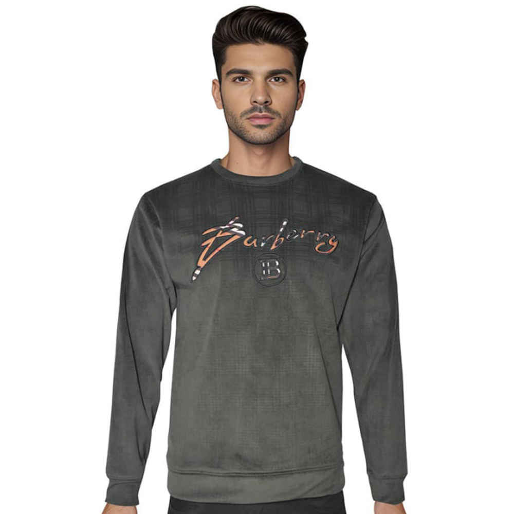 Burberry Dark Green Premium Quality Sweatshirt-1
