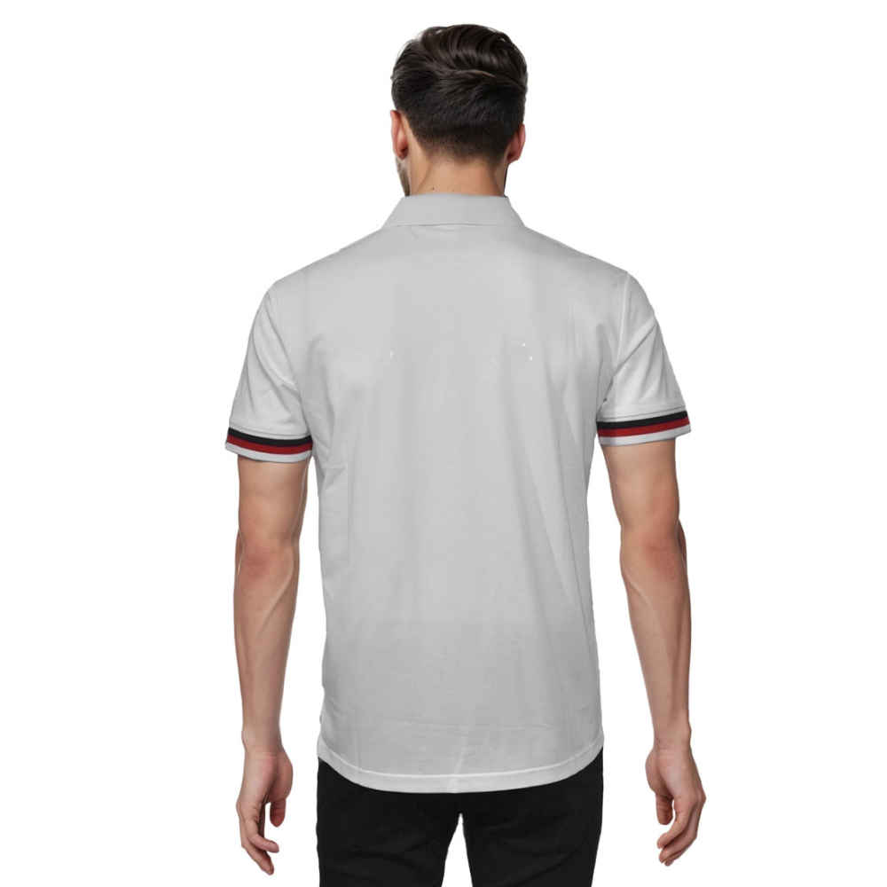 Prada logo Embroidery White Premium Polo T-shirt-1