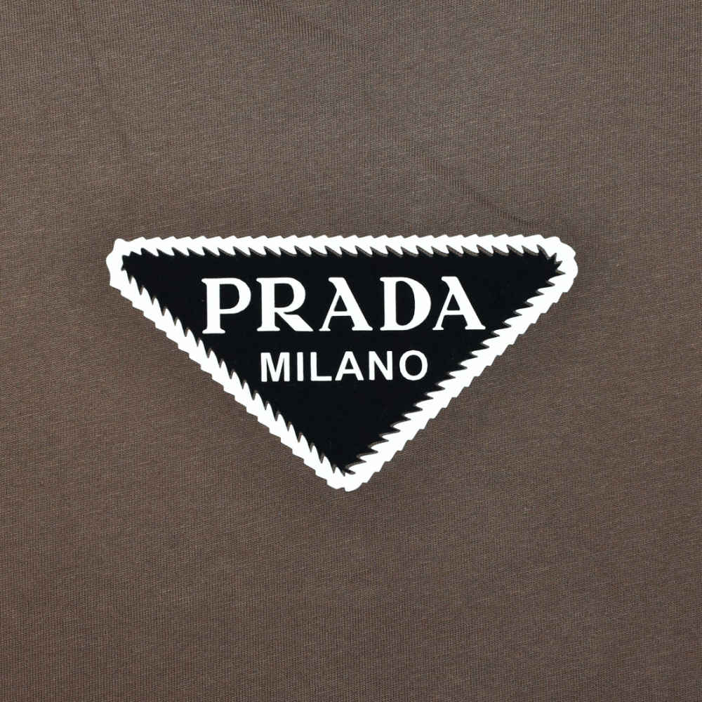 Prada Brown Premium Quality T-shirt-thumb-3