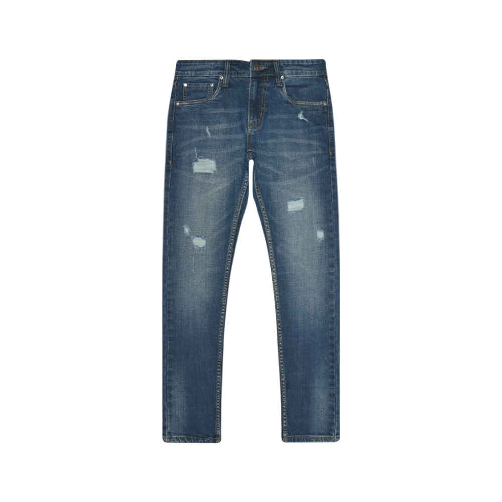 Karl Lagerfeld Ripped Blue Premium Quality Jeans-thumb-0