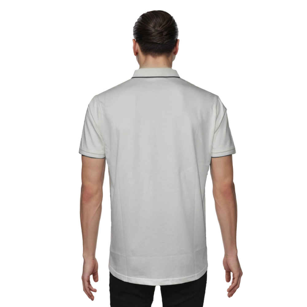 Giorgio Armani logo Embroidered White T-shirt-thumb-1