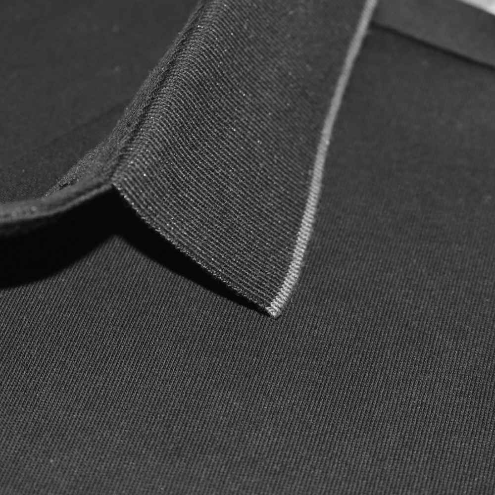 Giorgio Armani logo Embroidered Black T-shirt-4