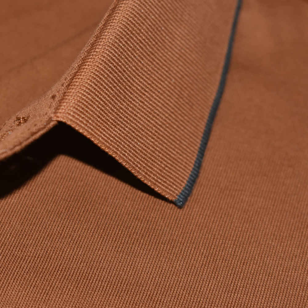 Giorgio Armani Brown Premium Quality Polo Tees-4