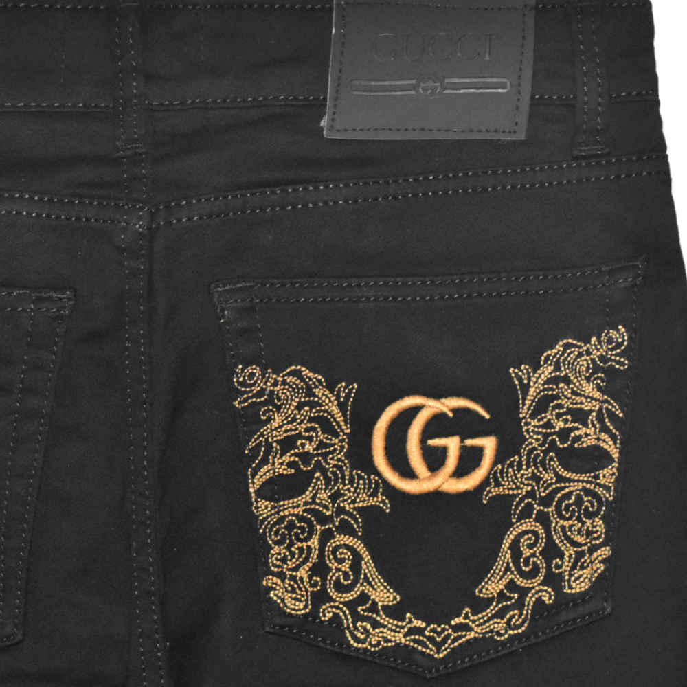 Gucci Black Premium Quality Jeans-thumb-3