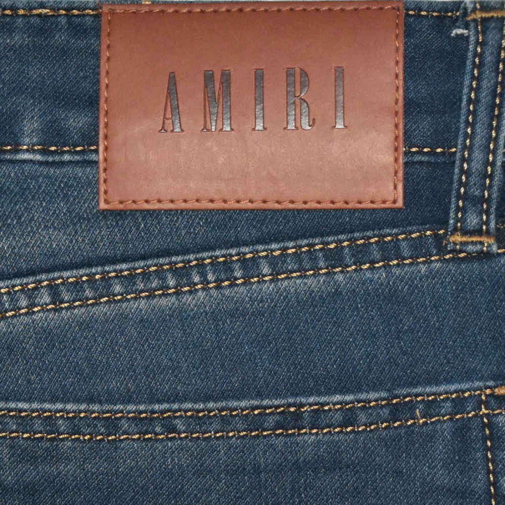 Amiri Premium Dark Blue Quality Denim Jeans-thumb-4