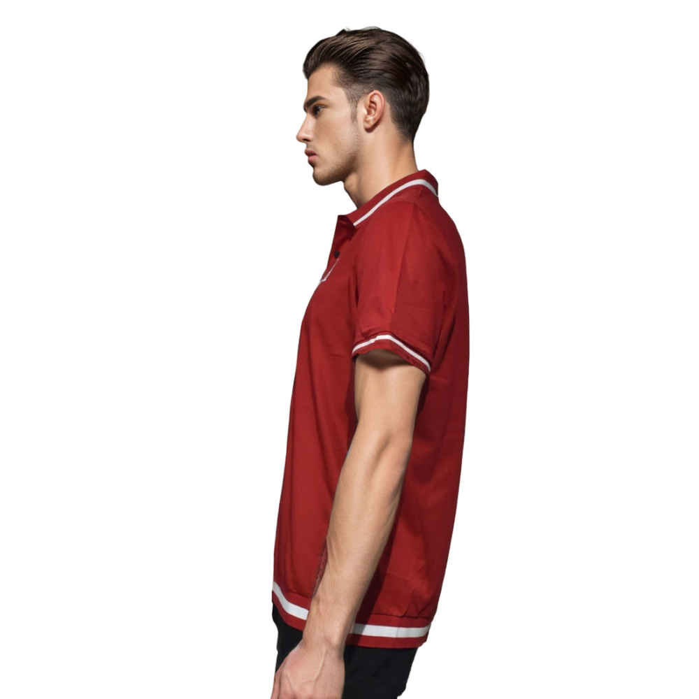 Prada Embroidered logo Red Premium T-shirt-thumb-2