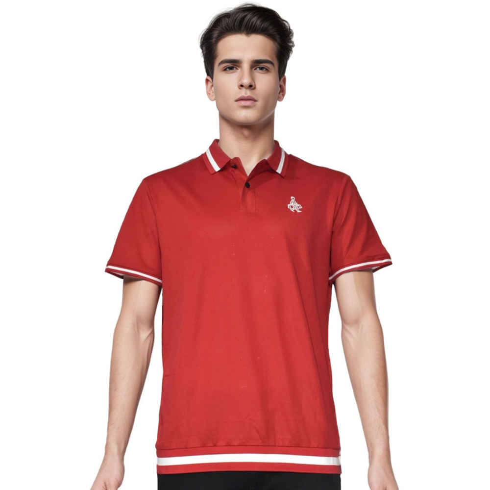 Prada Embroidered logo Red Premium T-shirt-thumb-0