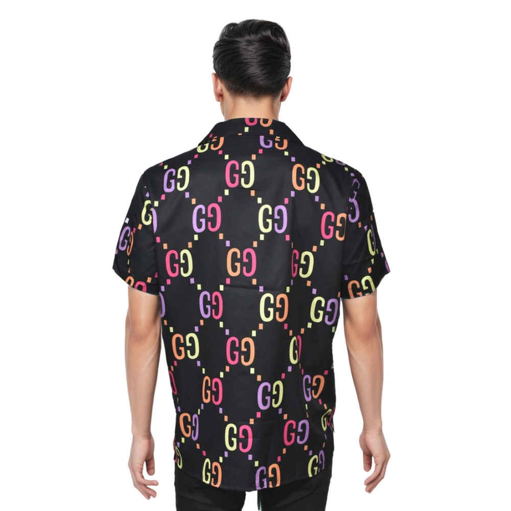 Gucci Black Premium Quality Half Sleeve Shirt-thumb-1