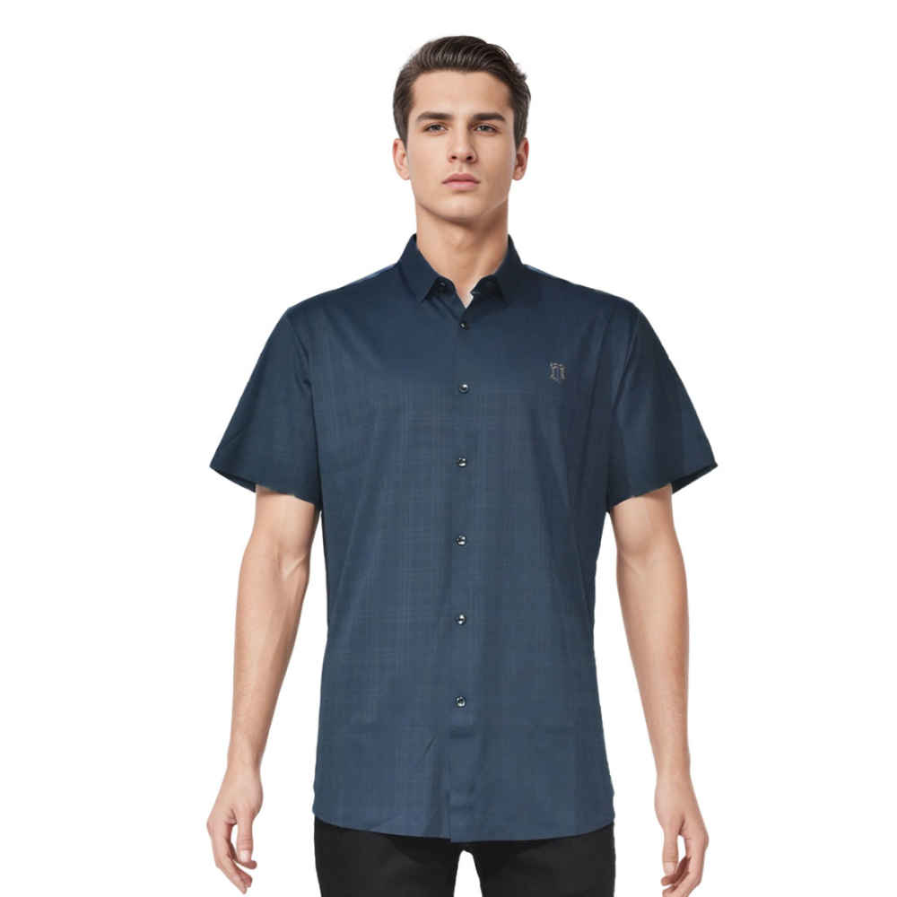 Burberry TB Embossed Blue Premium Shirt-thumb-0